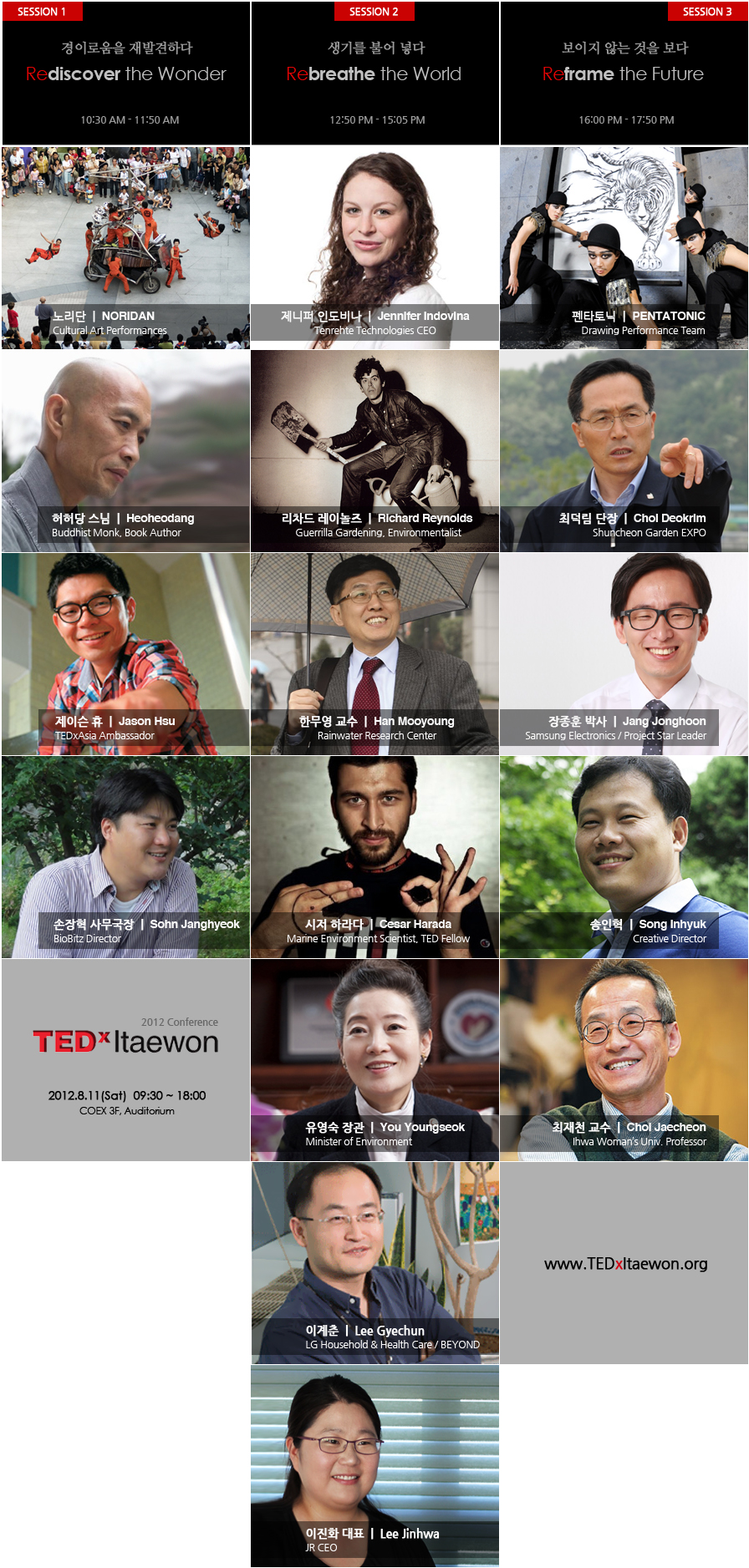 TEDxItaewon 2012 Speaker Lineup, Including Tenrehte CEO Jennifer Indovina