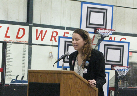 Tenrehte CEO Jennifer Indovina at the Eighth annual Rochester Rally