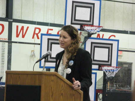 Tenrehte CEO Jennifer Indovina at the Eighth annual Rochester Rally